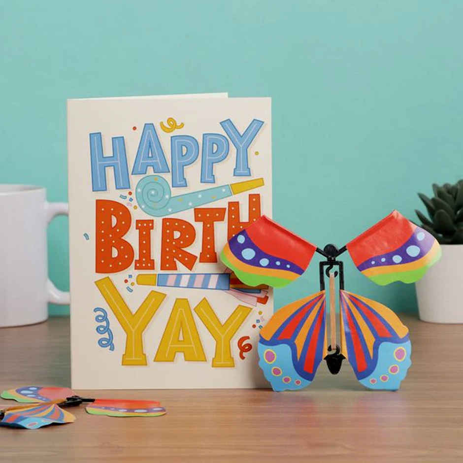 Oye Happy Butterfly Birthday Card