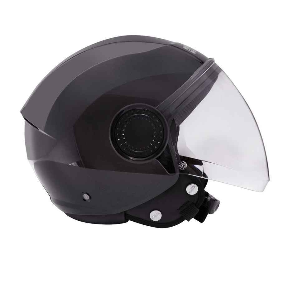 Studds Urban Isi Certified Open Face Motorcycle Helmet For Men And Women With Visor (Black - L)