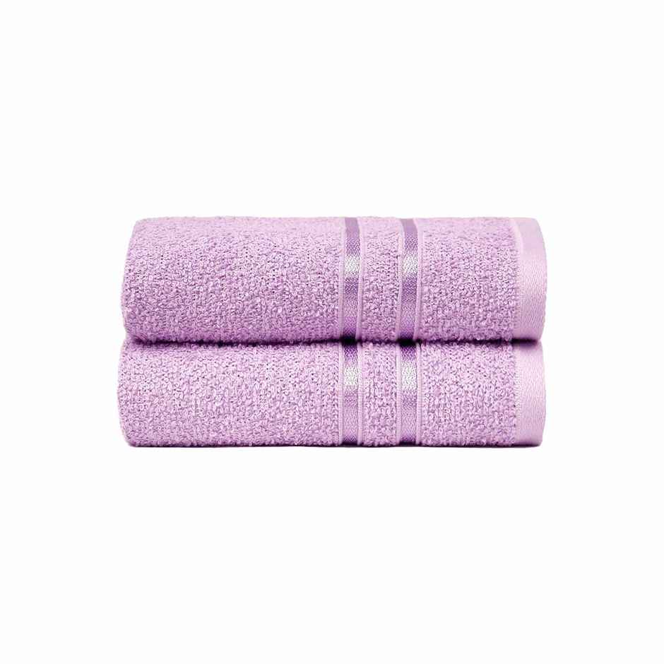 Home Elegance by myTrident Comfort Living 100% Cotton Hand Towel Set | 40cm x 60cm | 400 GSM | Violet Sky