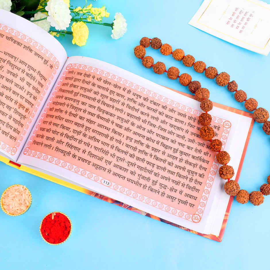 Shree Durga Saptashati Hardbound Book | Satvik