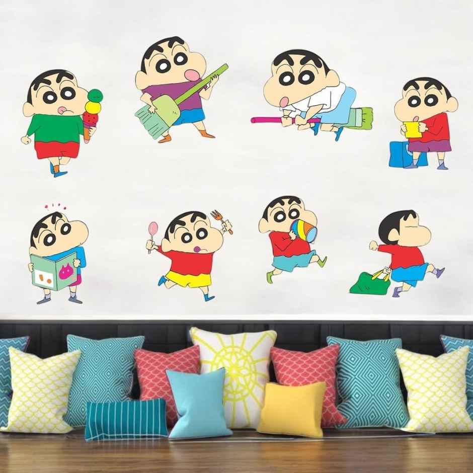 Wollzo 80 cm shinchan Removable Sticker