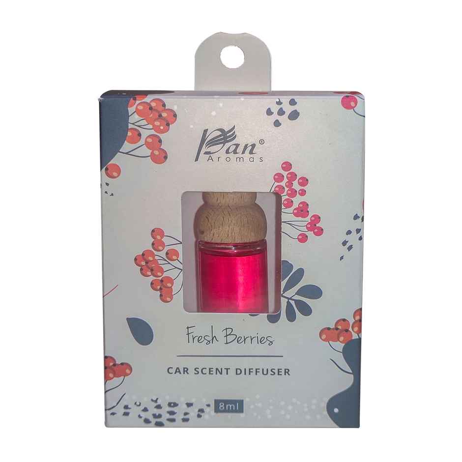Pan Aromas Car Scent Reed Diffuser - Fresh Berries