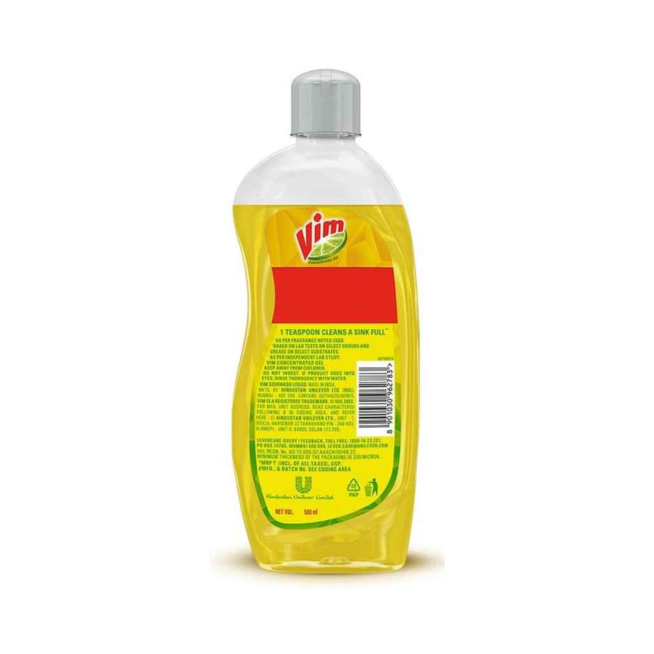 Vim Lemon Dishwash Liquid Gel (500ml) & Rin Detergent Powder (1kg) Combo