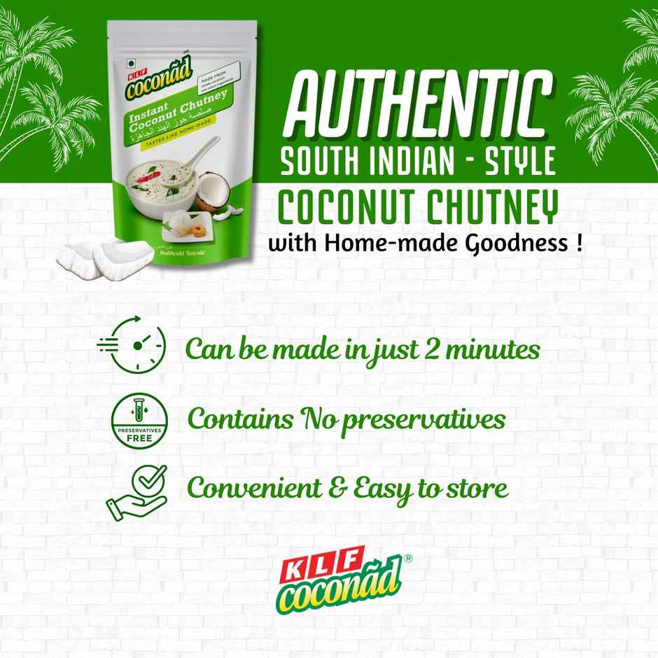 Instant Coconut Chutney | 3 In One Pack