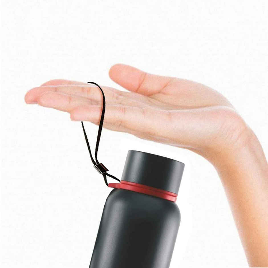 Borosil Hydra Trek Water Bottlw - 700 ml | Black | Stainless Steel Double Wall Vacuum Insulated Flask