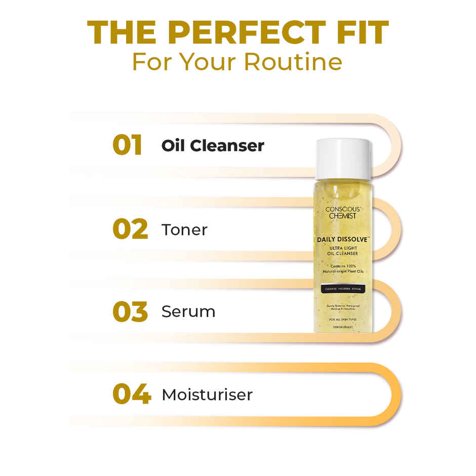 Conscious Chemist Daily Dissolve Ultra Light Makeup Removal Oil Cleanser