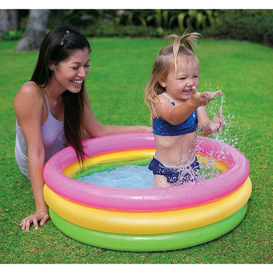 Hamleys Intex Sunset Glow Pool 3 Feet Water Play for Kids 12M+, Multicolour