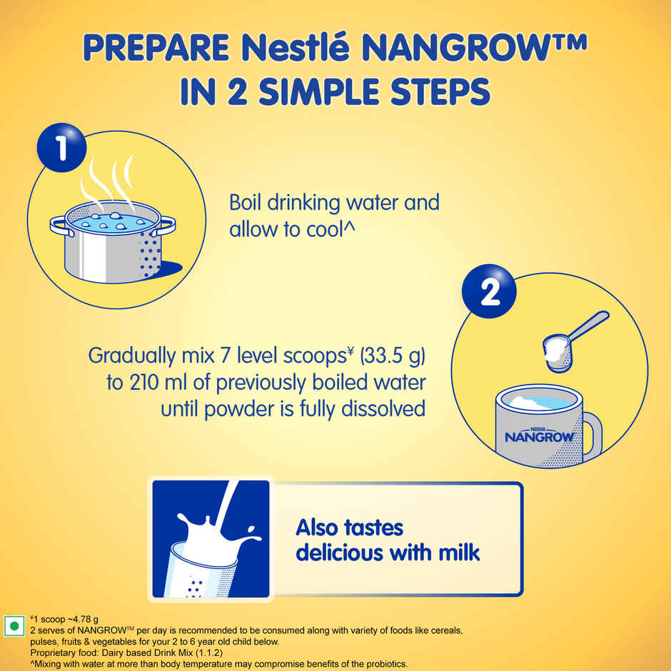 Nestle Nangrow Nutritious Milk drink for growing children | 2-6 Years