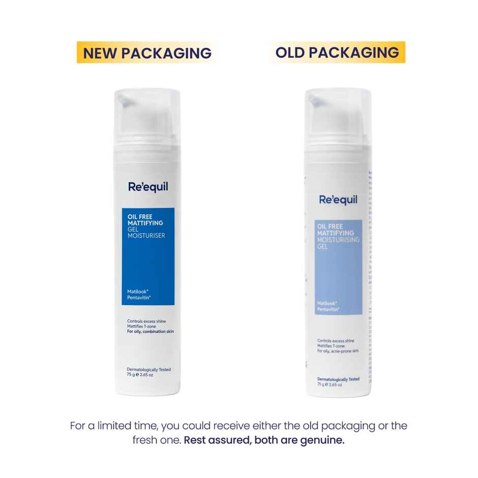 Re'equil Oil Free Mattifying Gel Moisturiser