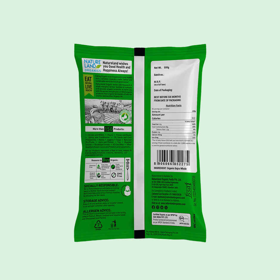 Natureland - Organic Bajra Flour