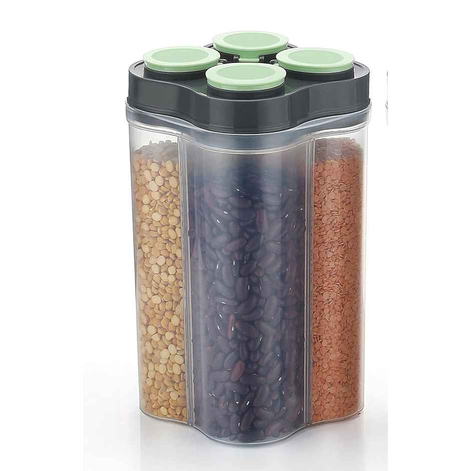2Mech 4 Section Plastic Kitchen Storage Container