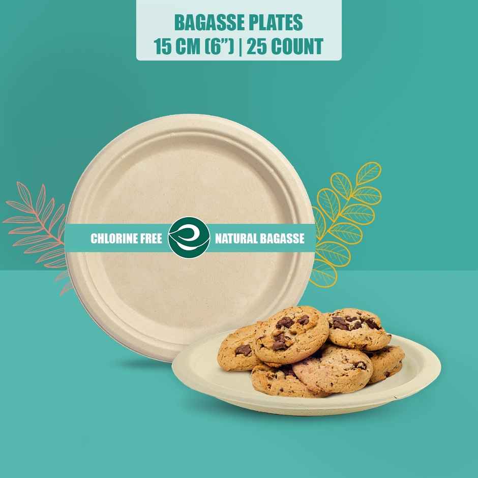 ECO SOUL 6 inch Round | 25 Count | Disposable Plate