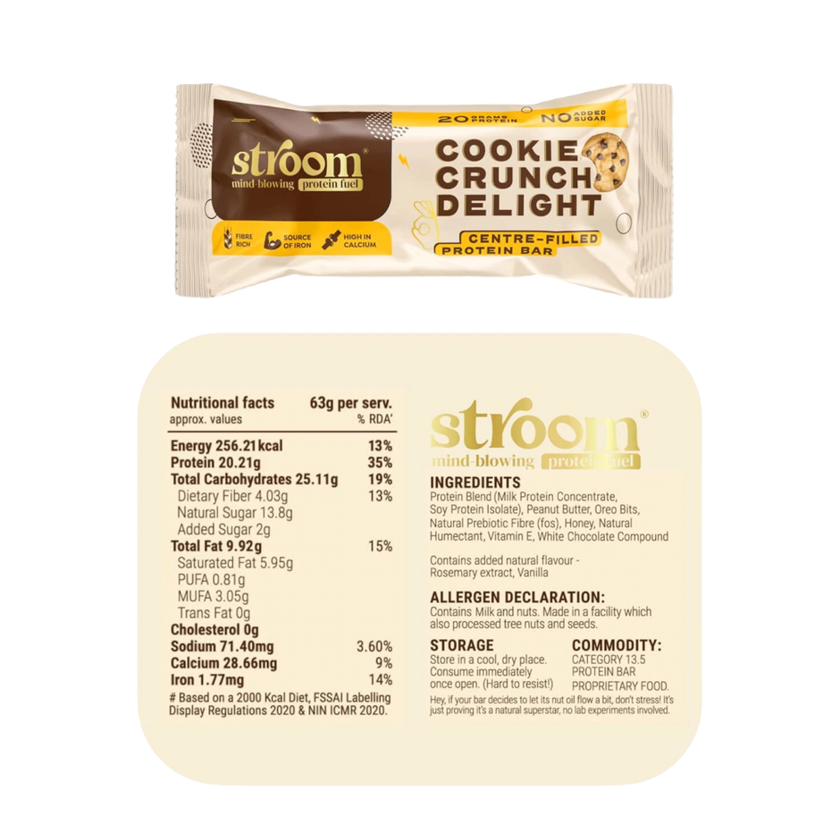 Stroom Cookie Crunch Delight 20g protein Bars