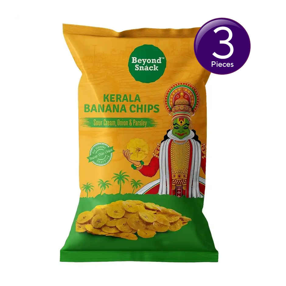 Beyond Snack Kerala Banana Chips - Sour Cream, Onion & Parsley Combo