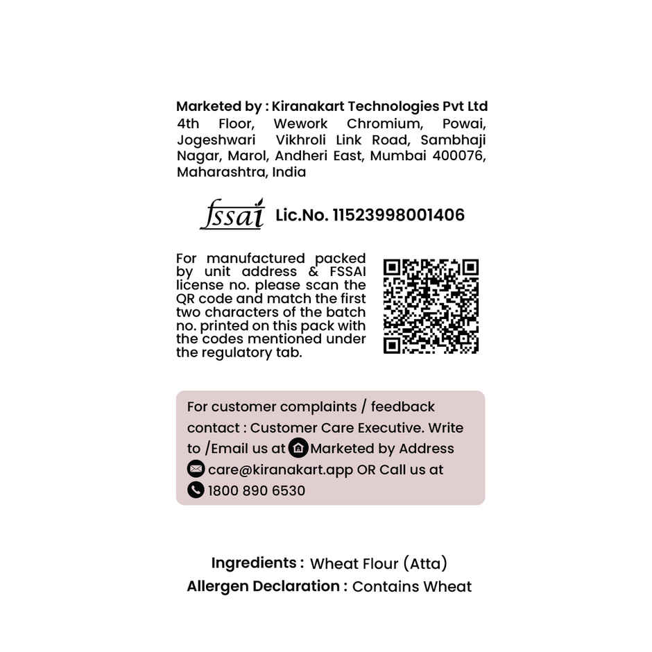 Chakki Atta(5kg), Daily Good Maida / Refined Wheat Flour(500gms) & Daily Good Besan / Gram Flour / Chana Besan(500gms) & Daily Good Sooji / Rava(500gms) Combo