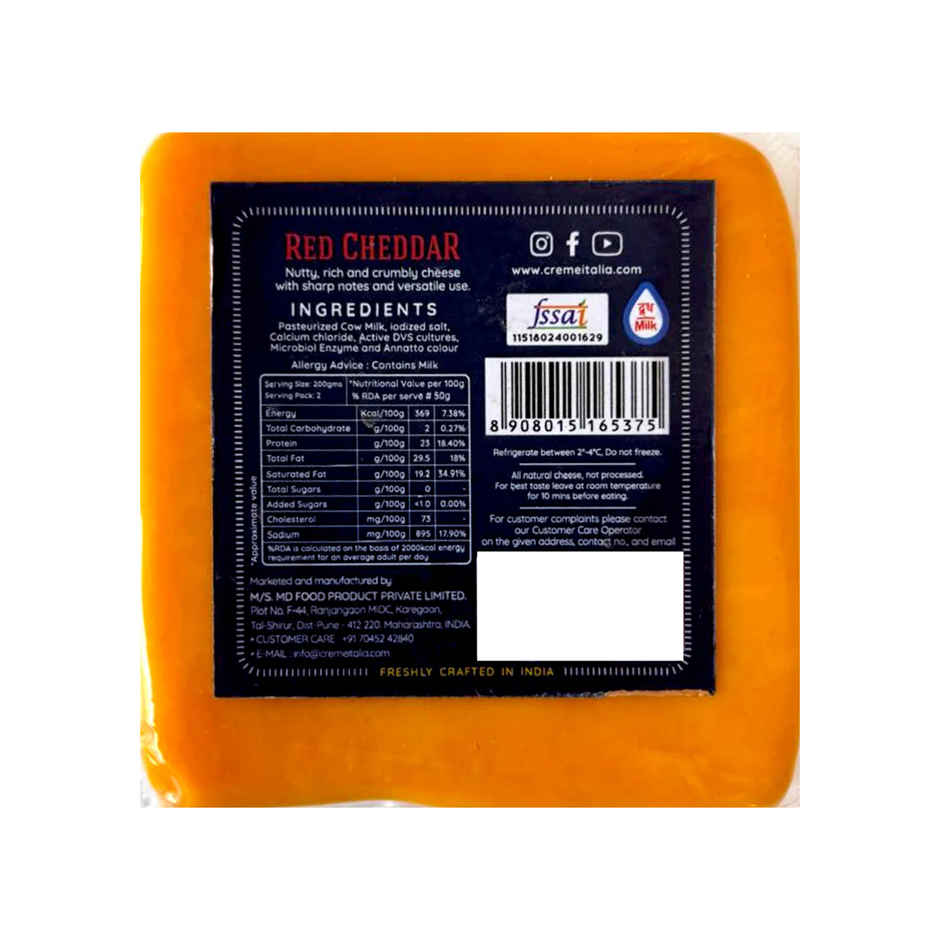 Cremeitalia Red Cheddar Block
