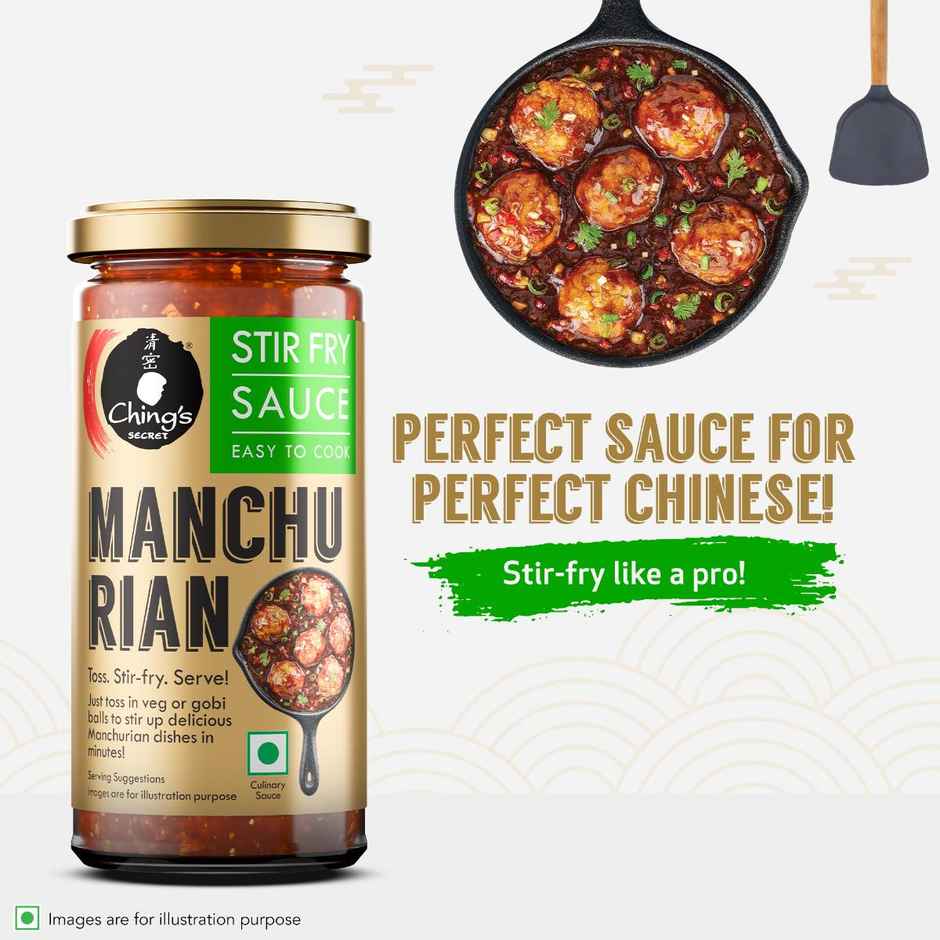 Ching's Premium Manchurian Stir Fry Sauce, Ready to Cook Sauce, No Added Colour, No MSG