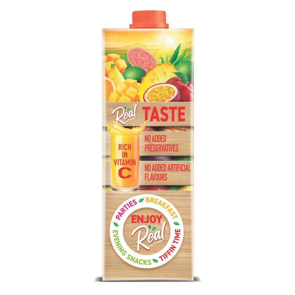 Blueberry Imported(125gms) & Real Fruit Power Mixed Fruit Juice Tetrapack(1l) Combo