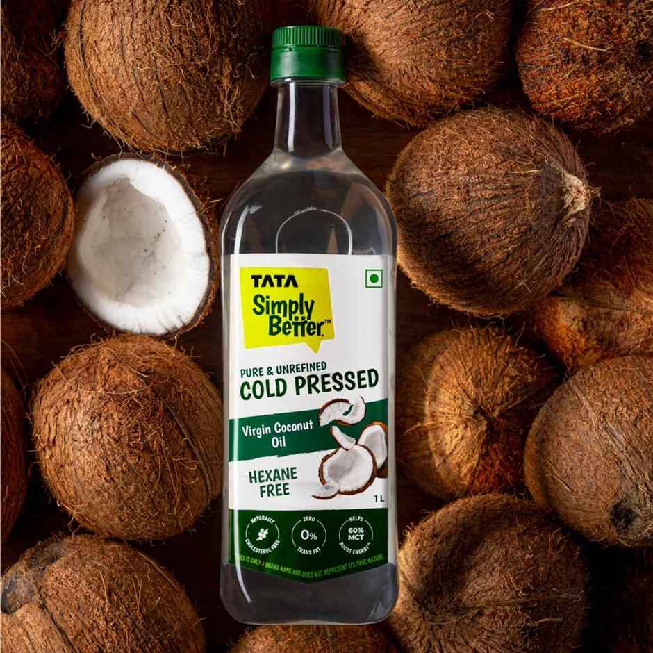 Tata Simply Better Virgin Coconut Cold Pressed Oil | Pure & Unrefined Oil