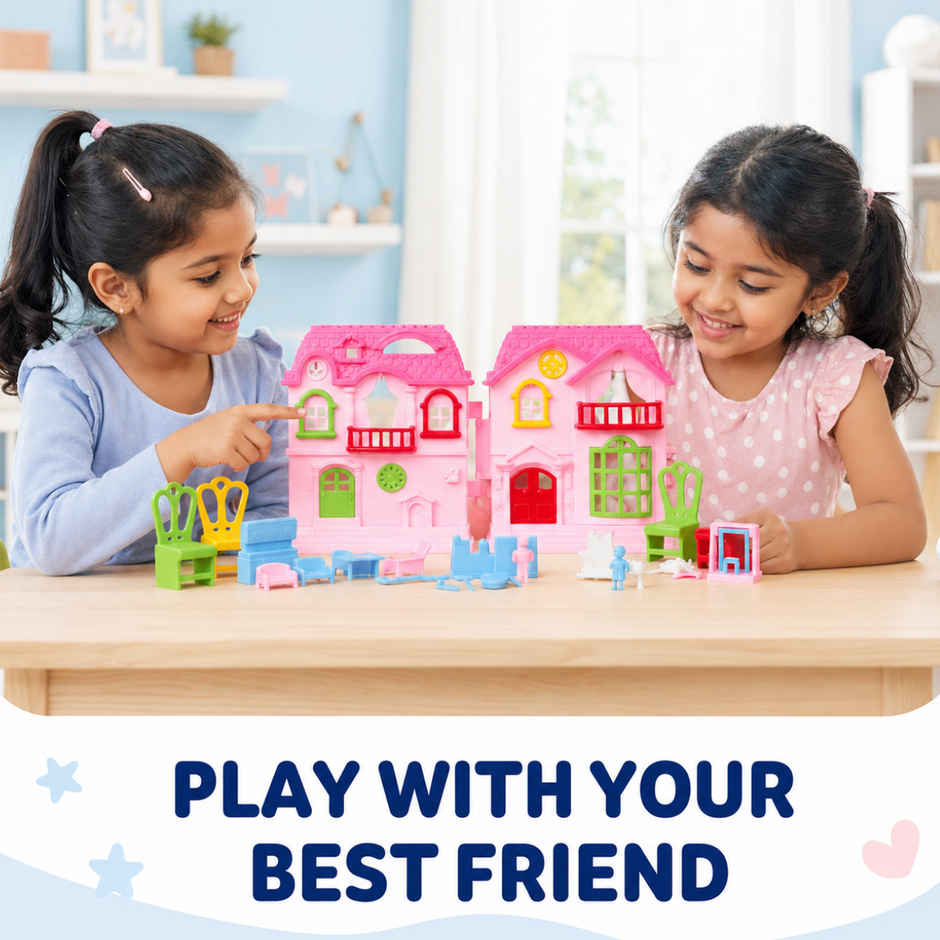 Toytales Little Doll House Set - Assorted|For Kids|For Girls|Gift For Girls | Birthday Gift