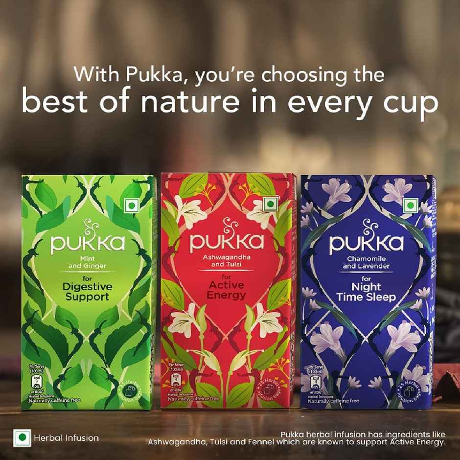 Pukka Ashwagandha & Tulsi for Active Energy I Herbal Infusions