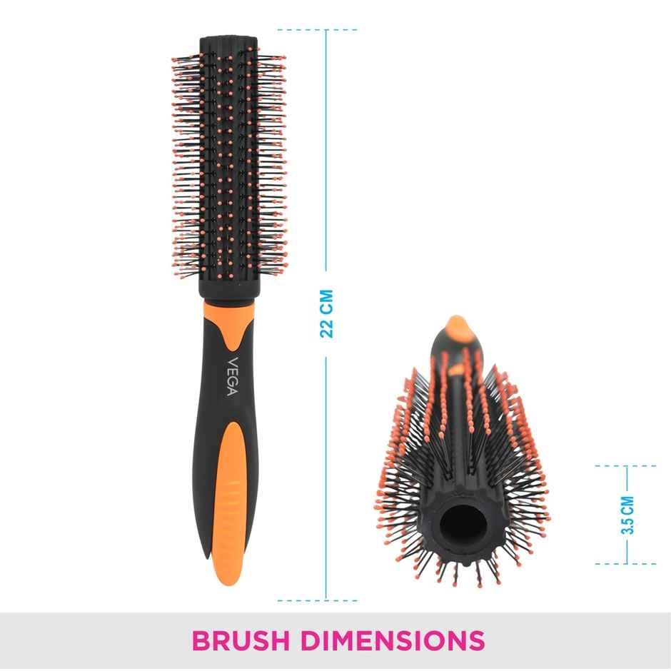 VEGA Round Hair Brush With Sectioning Clip | E20-Rb