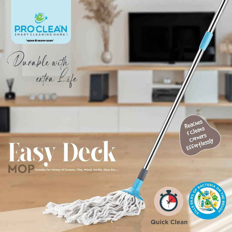 PROCLEAN Easy Deck Mop | Seagreen - 41 in