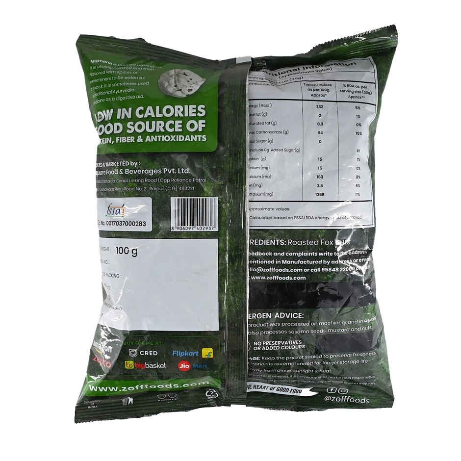ZOFF Foods Makhana-Lotus Seeds -Fox Nuts Combo