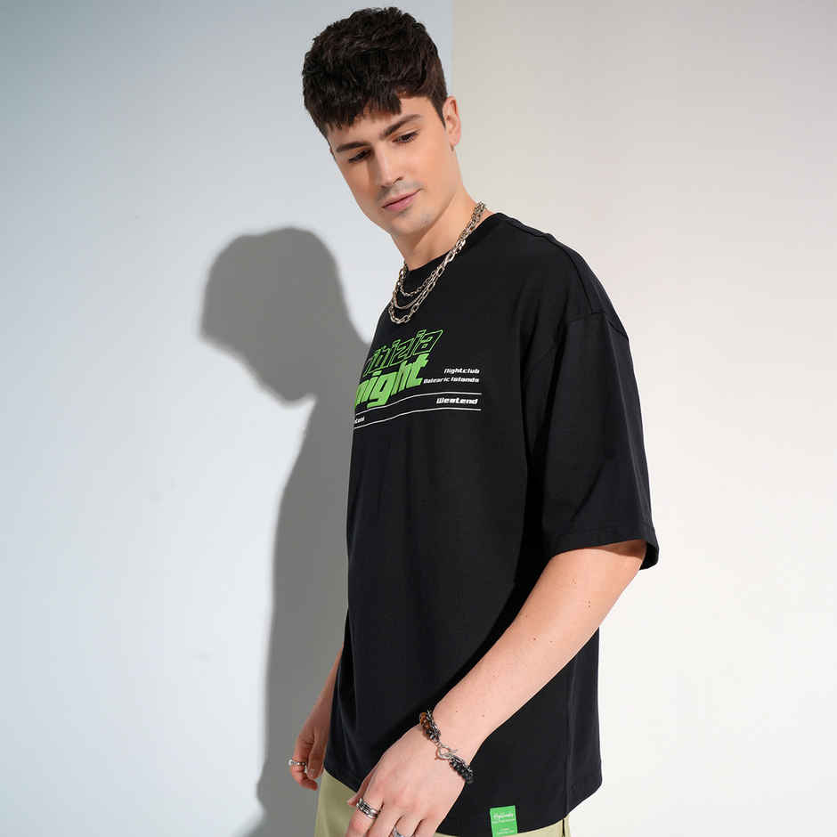 HIGHLANDER Men's Printed T-shirt | Black - XL