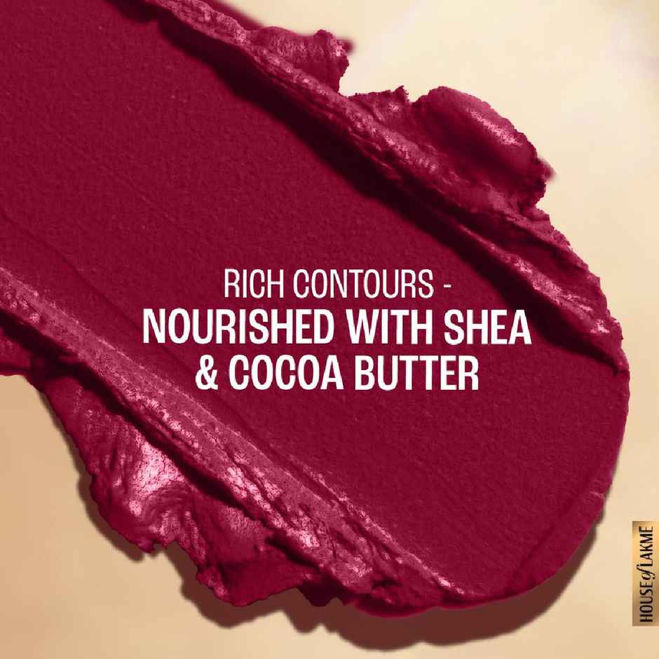 Lakme 9to5 Powerplay Priming Matte Lipstick, Lasts 16hrs, Deep Wine