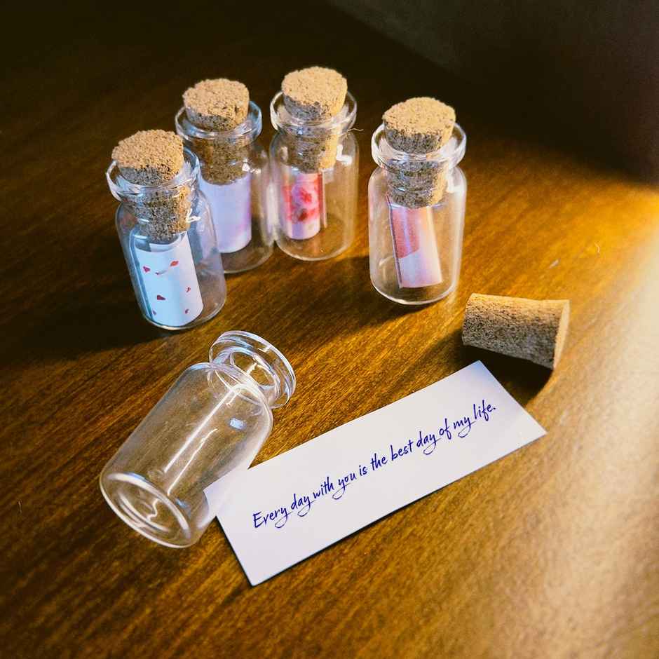 Urbanfix Personalised Message In A Bottle Gift Set For Father's Day | Set Of 10