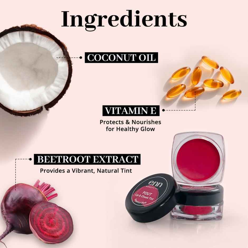ENN Beauty Pout Lip & Cheek Tint | Passion Pink
