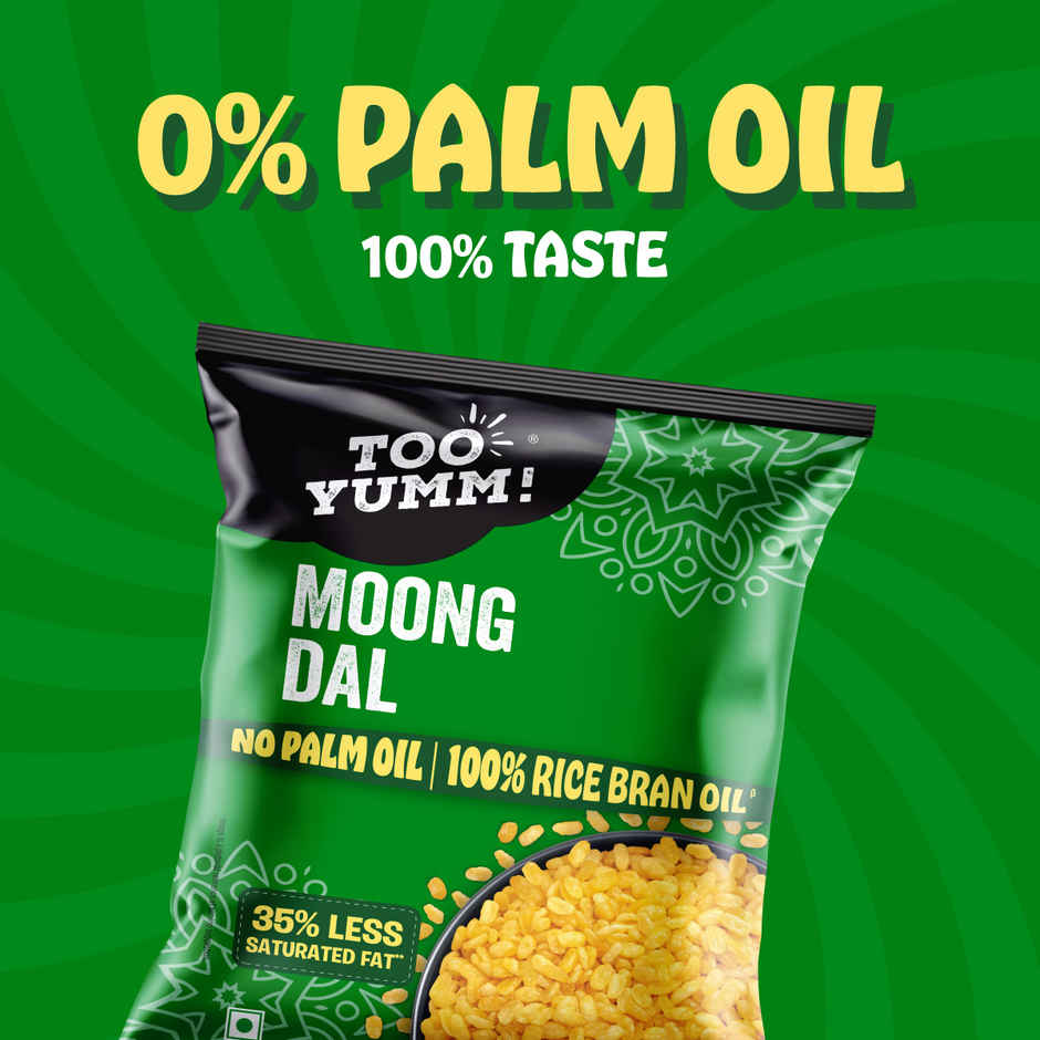 Too Yumm Moong Dal Namkeen, 35% Less Saturated Fats, No Palm Oil Healthy Munchies