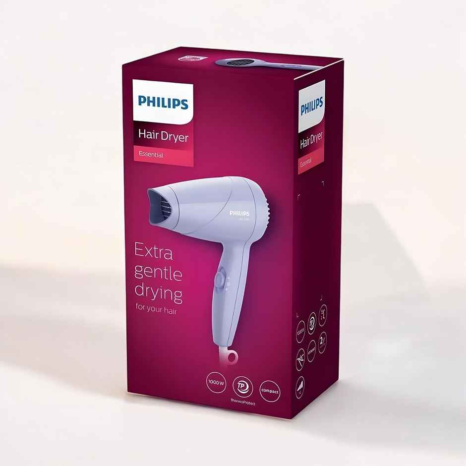 Philips India's No.1 Hair Styling Brand -Hair Dryer 1000W|HP8100/46 Lilac | For Indian Hair