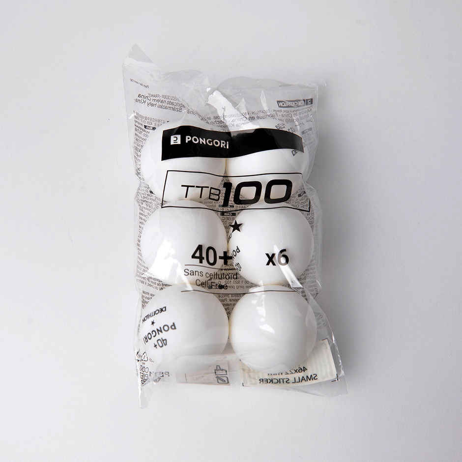 Decathlon Pongori Table Tennis Balls | White | Size 40