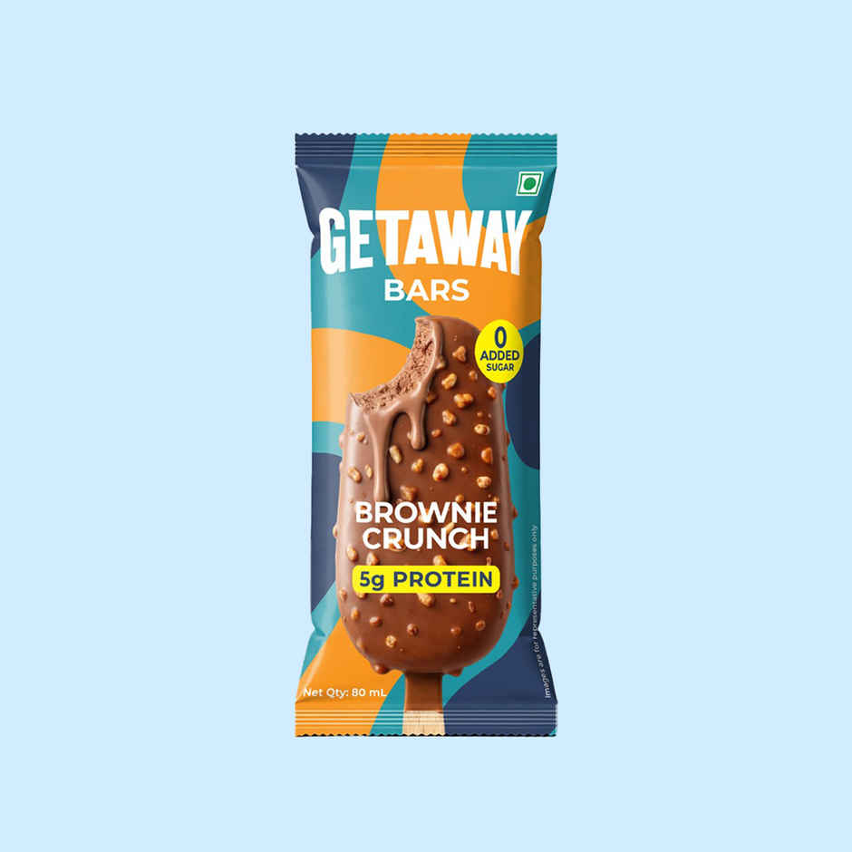 Get-A-Way Brownie Crunch Ice Cream Stick | Zero Added Sugar | 5g Protein