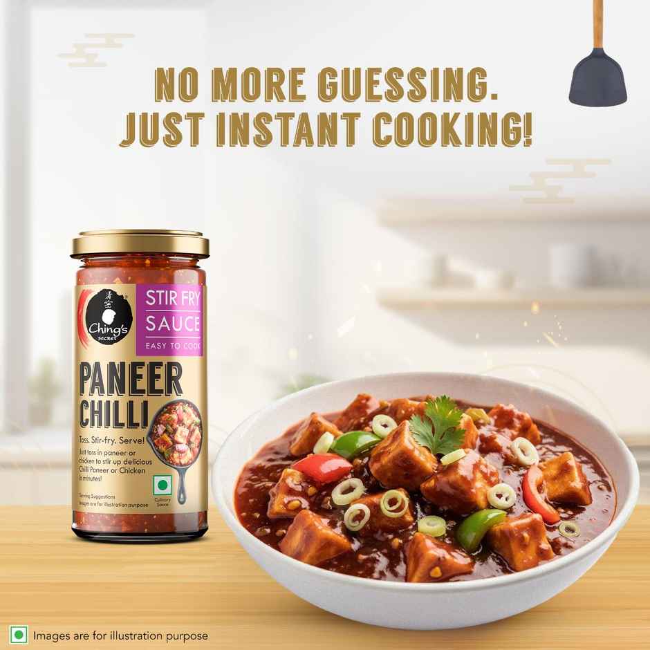 Ching's Premium Paneer Stir Fry Sauce, Ready to Cook Sauce, No Added Colour, No MSG