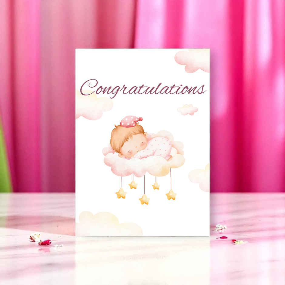 House Of Festivals New Baby Greeting Card - Design 10