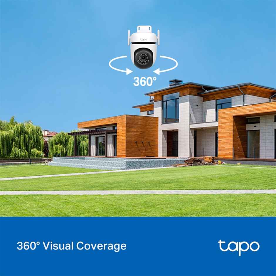 TP-link Tapo C520WS 2K QHD 4MP Outdoor Pan/Tilt Security Wi-Fi Camera, IP66 ,360° Visual Coverage