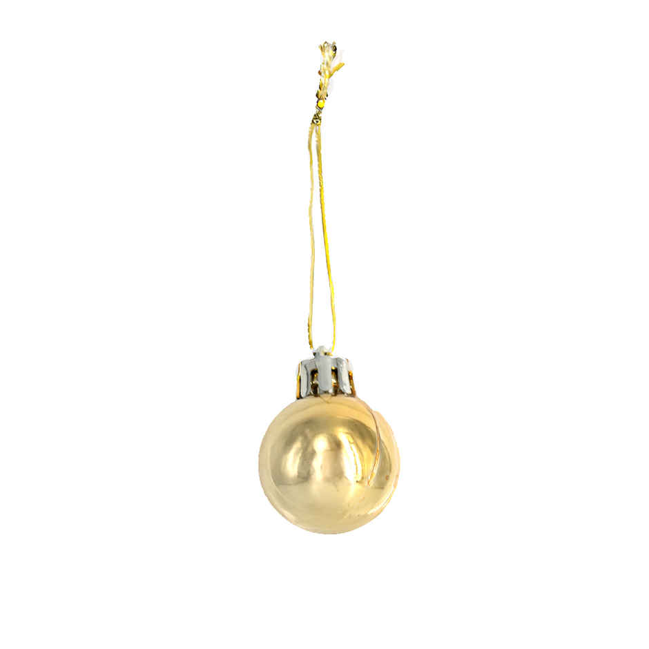 Christmas Glitter Matt Shiny Balls For Tree decor | Golden | Gullak