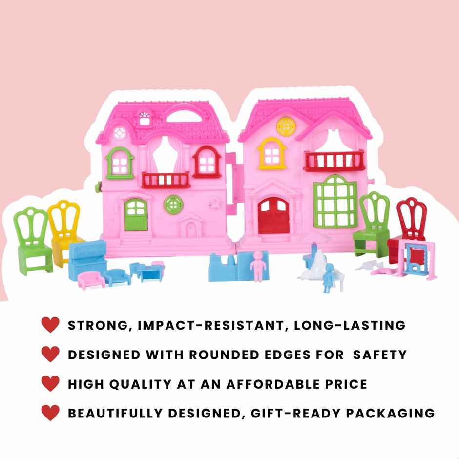 Toytales Little Doll House Set - Assorted|For Kids|For Girls|Gift For Girls | Birthday Gift
