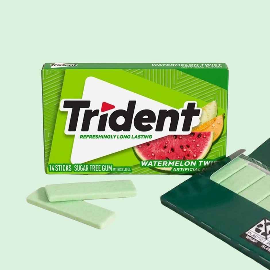 Trident Sugar Free Chewing Gum Watermelon Twist