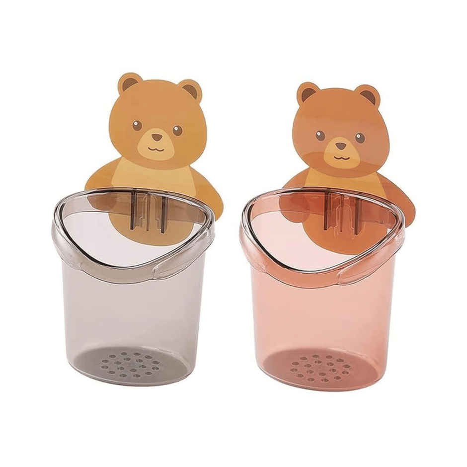 Zulaxy Adhesive Wall Mount Toothbrush Holder | Multicolour