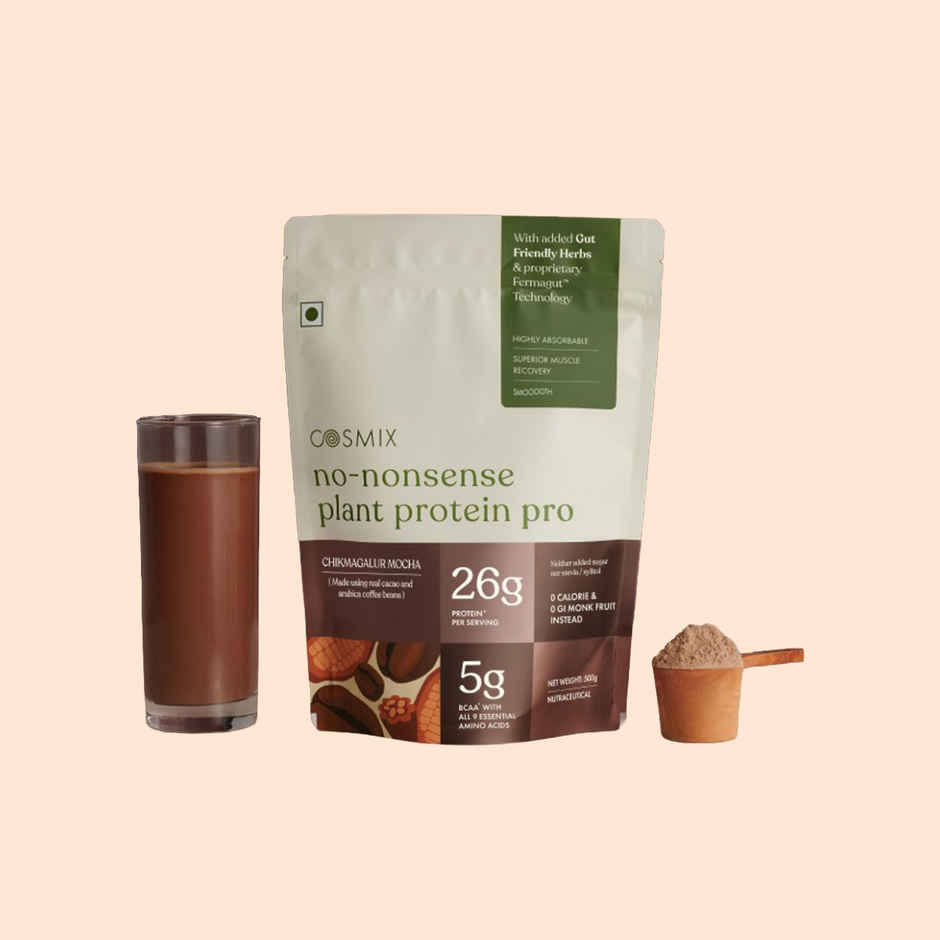 Cosmix No-Nonsense Pro Plant Protein Chikmagalur Mocha, 26g Protein