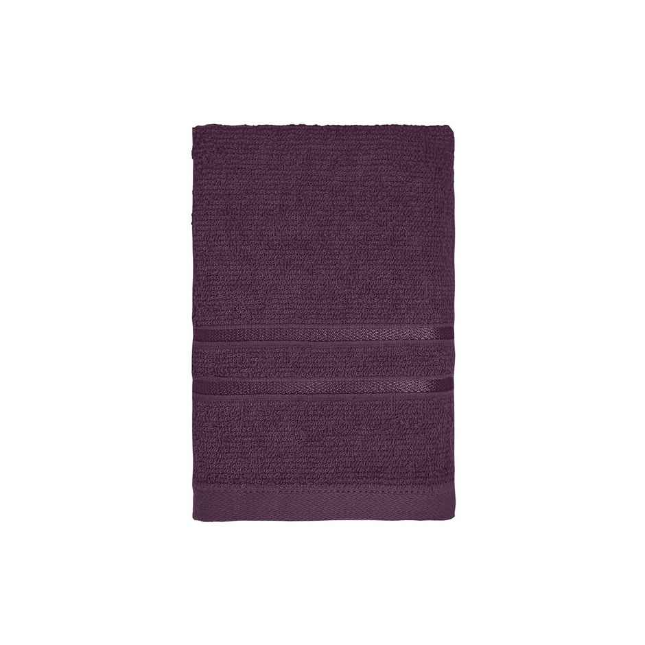 Home Elegance by myTrident Comfort Living 100% Cotton Hand Towel Set | 40cm x 60cm | 400 GSM | Black Currant