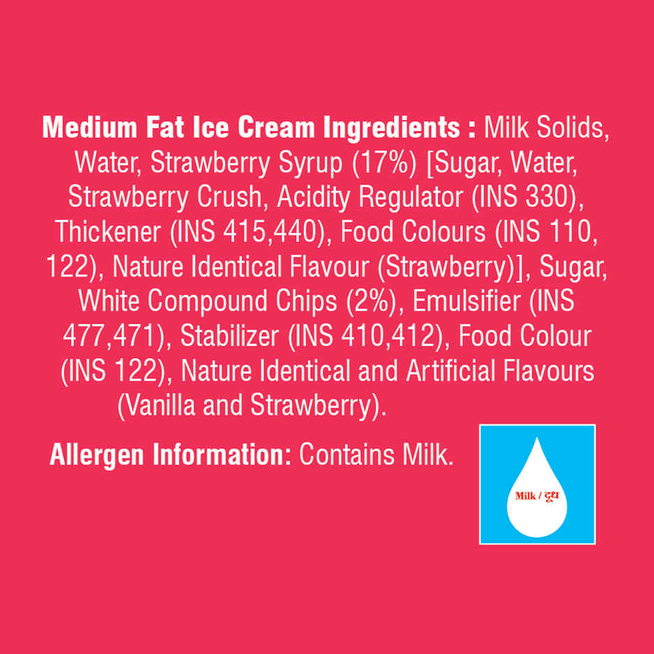 Dairy Day Vanilla & Strawberry Double Sundae Ice Cream Tub