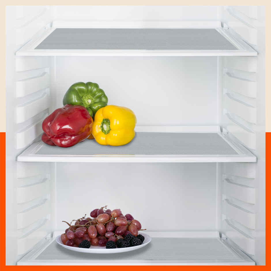 Bathla Shelf Liner | 45cm x 3 m | Multipurpose, Reusable, Washable, Temperature Resistant | Grey