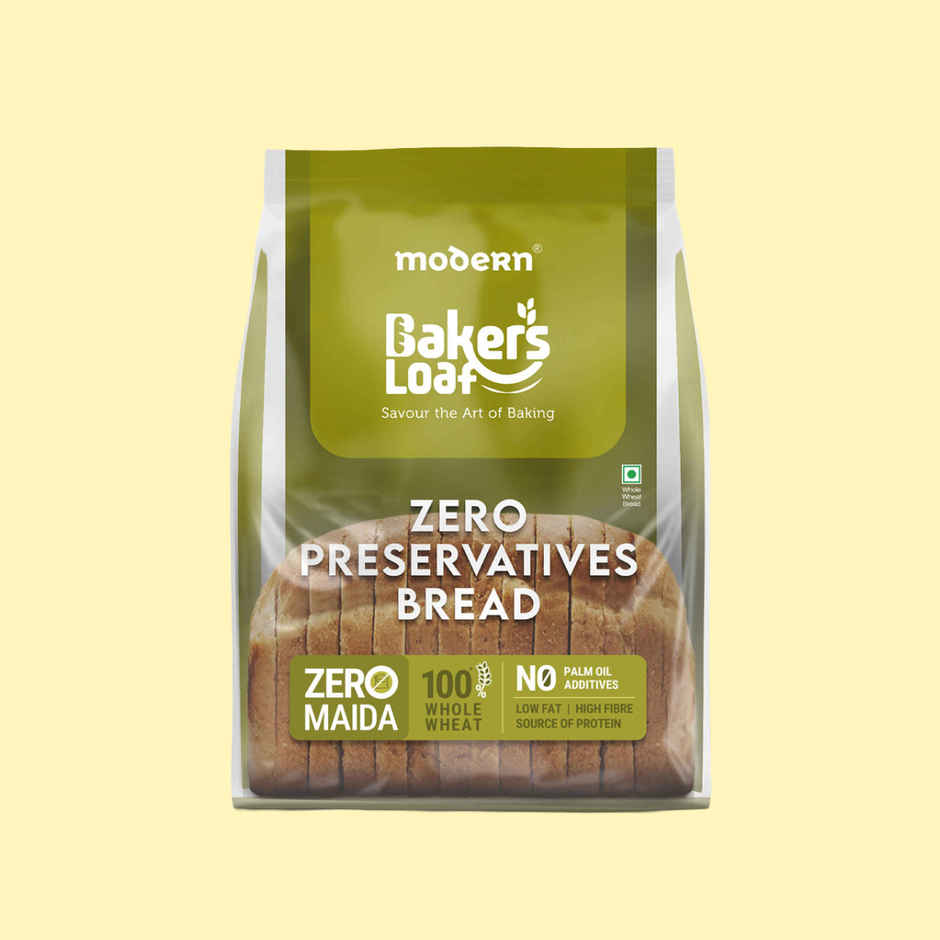 Baker's Loaf Zero Preservatives Whole Wheat Bread