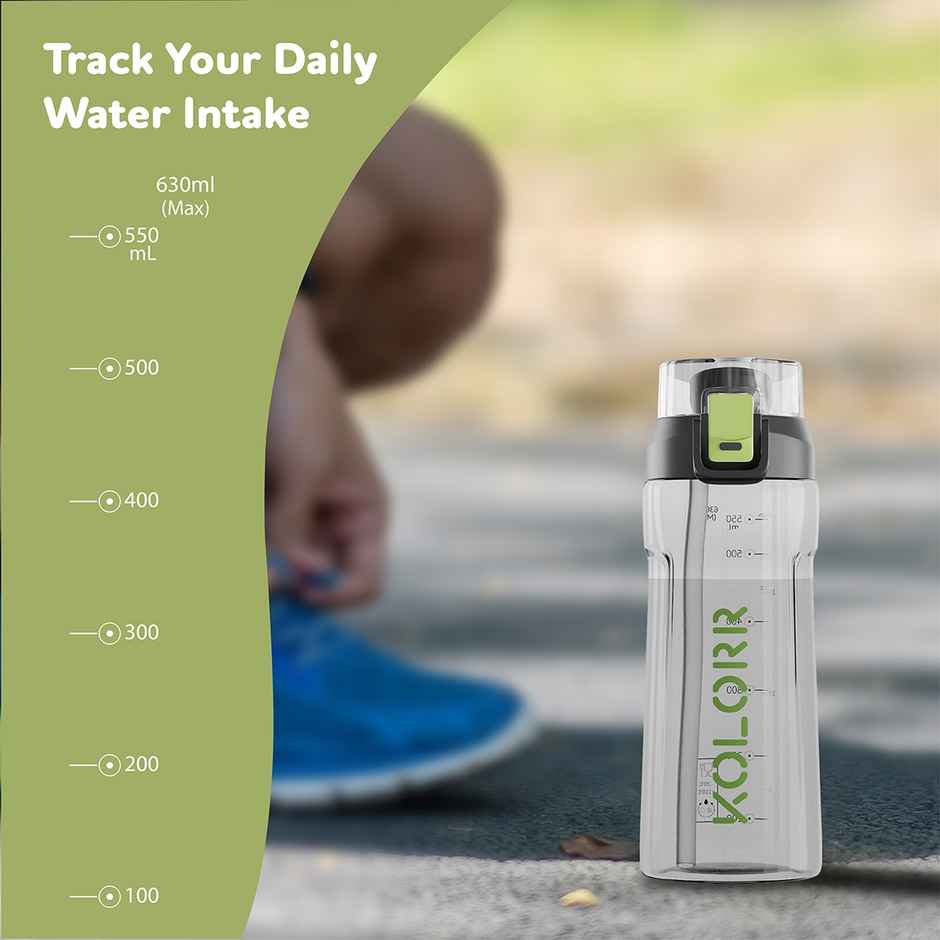 Kolorr Glide 630 ml Bottle | Black & Green | Ideal for Travel & Everyday Hydration