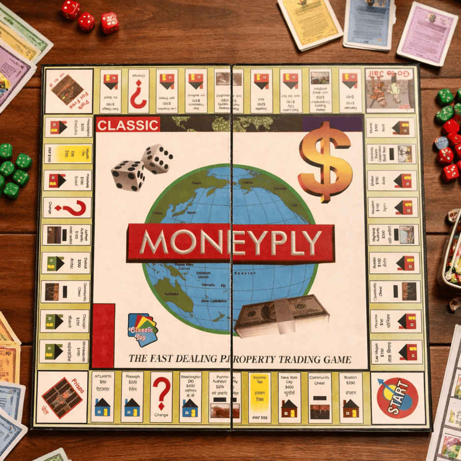Fablue Moneyply Property Trading Board Strategy Game